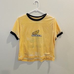 Yellow Honda Urban Outfitters Baby Ringer Tee